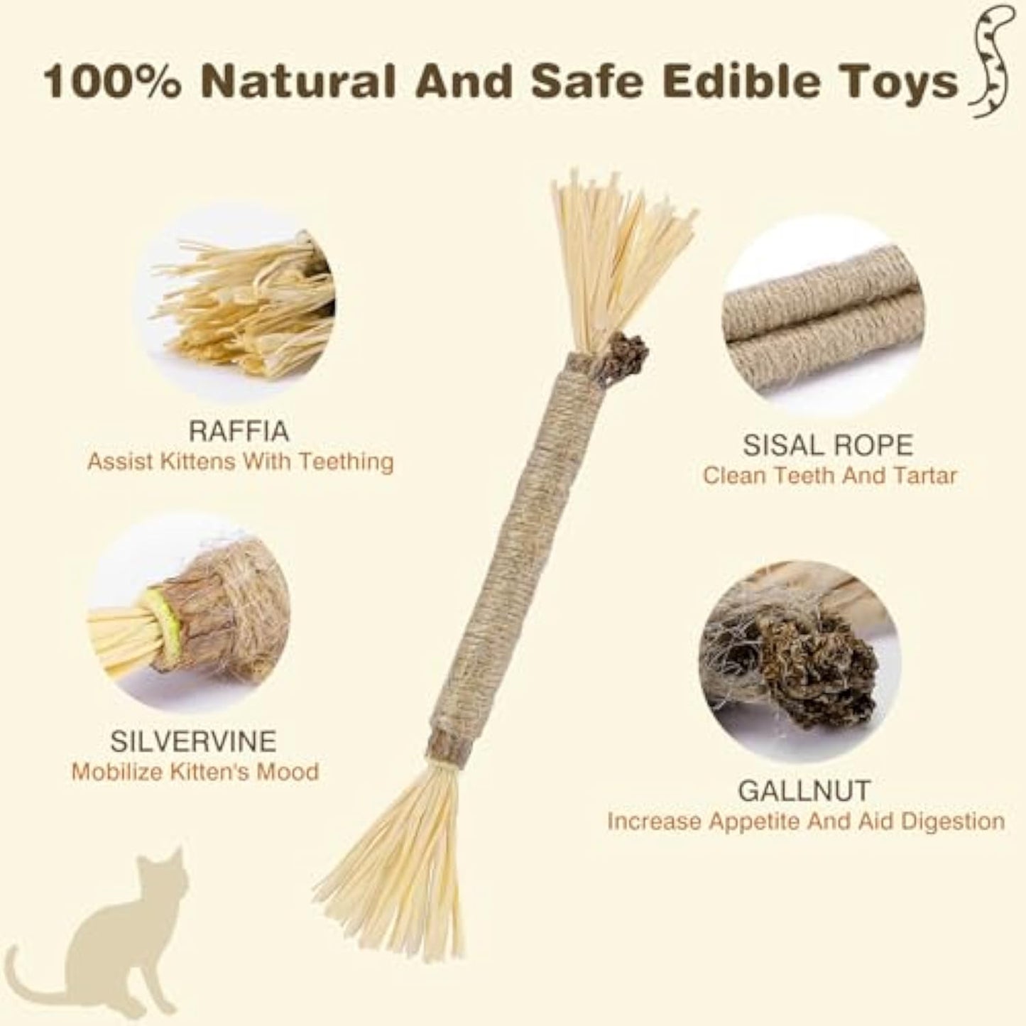 Dental Bite,Silvervine Natural Cats Toys